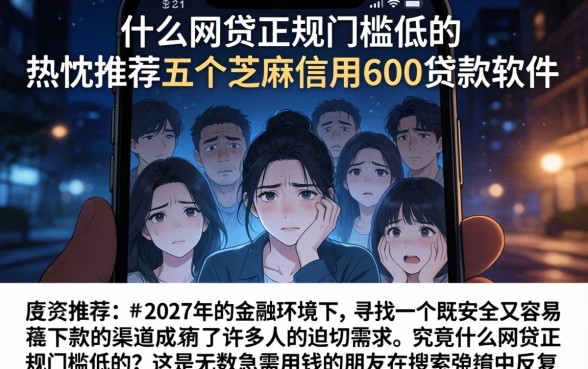 什么网贷正规门槛低的，热忱推荐五个芝麻信用600贷款软件