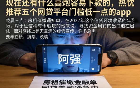现在还有什么高炮容易下款的，热忱推荐五个网贷平台门槛低一点的app