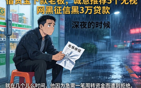 借贷宝下款老板，诚意推荐5个无视网黑征信黑3万贷款