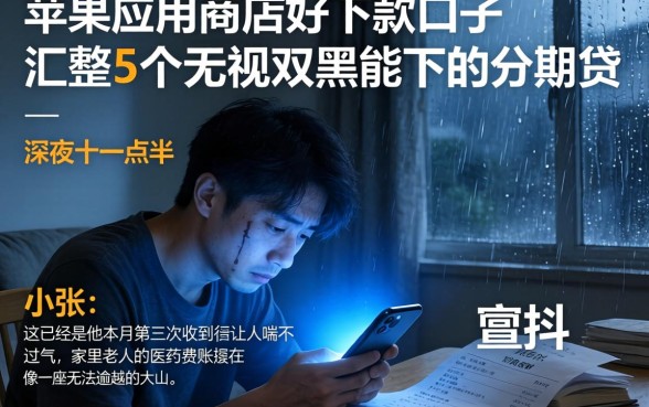 苹果应用商店好下款的口子，汇整5个无视双黑能下的分期贷