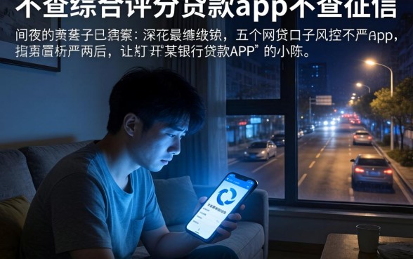 不查综合评分的贷款app不查征信,细致阐述五个网贷口子风控不严的app