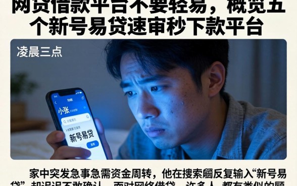 网贷借款平台不要轻易，概览五个新号易贷速审秒下款平台
