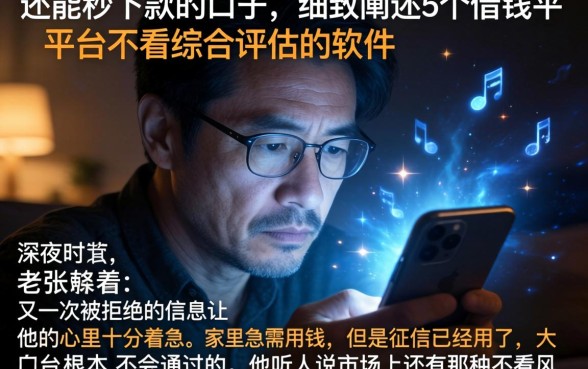 还能秒下款的口子，细致阐述5个借钱平台不看综合评估的软件