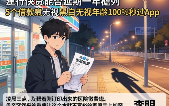 建行快贷能否延期一年,胪列5个借款无视黑白无视年龄100%秒过app