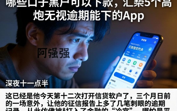 哪些口子黑户可以下款，汇整5个高炮无视逾期能下的app