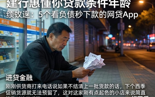 建行惠懂你贷款条件年龄，细致阐述5个不看负债秒下款的网贷app