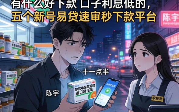 有什么好下款的口子利息低的，概括五个新号易贷速审秒下款平台