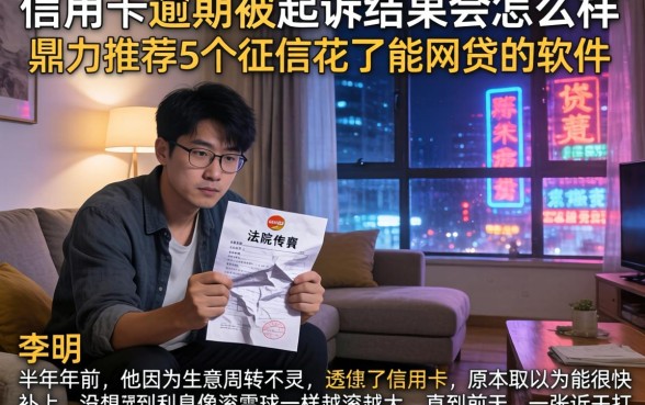 信用卡逾期被起诉结果会怎么样，鼎力推荐5个征信花了能网贷的软件