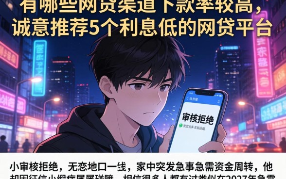 有哪些网贷渠道下款率较高，诚意推荐5个利息低的网贷平台