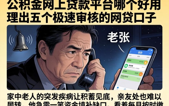 公积金网上贷款平台哪个好用，理出五个极速审核的网贷口子