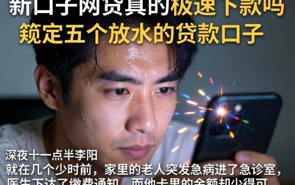 新口子网贷真的极速下款吗，规整五个放水的贷款口子
