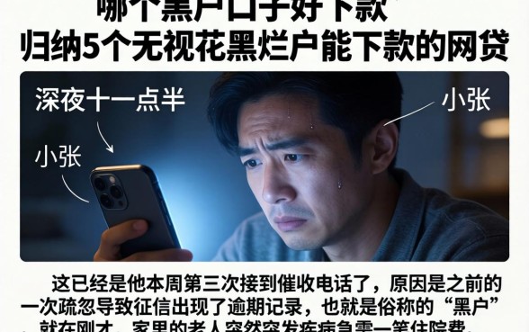 哪个黑户口子好下款，归纳5个无视花黑烂户能下款的网贷