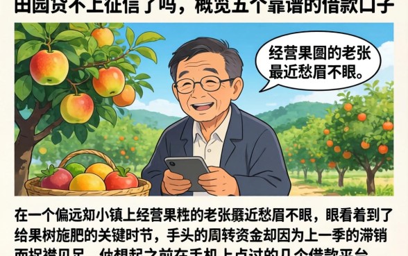 田园贷不上征信了吗，概览五个靠谱的借款口子