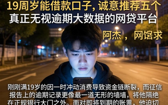 19周岁能借款口子,诚意推荐五个真正无视逾期大数据的网贷平台