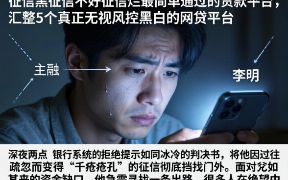 征信黑征信不好征信烂最简单通过的贷款平台，汇整5个真正无视风控黑白的网贷平台