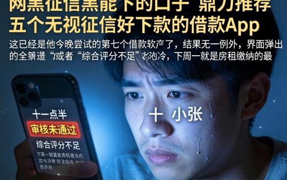 网黑征信黑能下的口子，鼎力推荐五个无视征信好下款的借款app