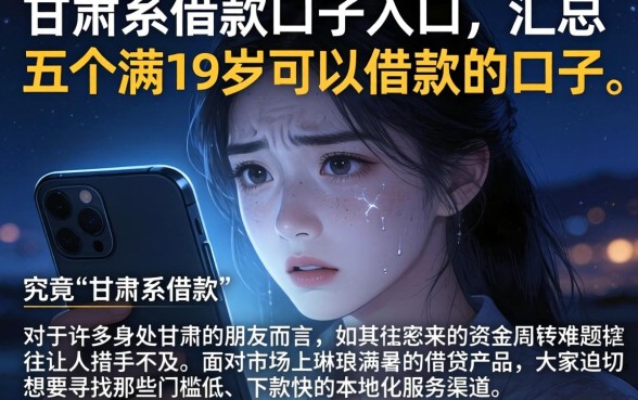 甘肃系借款口子入口,汇总五个满19岁可以借款的口子