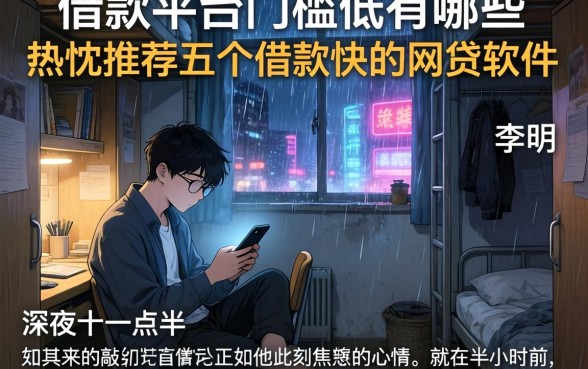 借款平台门槛低的有哪些，热忱推荐五个借款快的网贷软件
