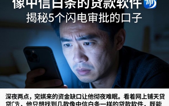 像中信白条的贷款软件，揭秘5个闪电审批的口子