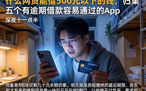 什么网贷能借500元以下的钱，归集五个有逾期借款容易通过的app