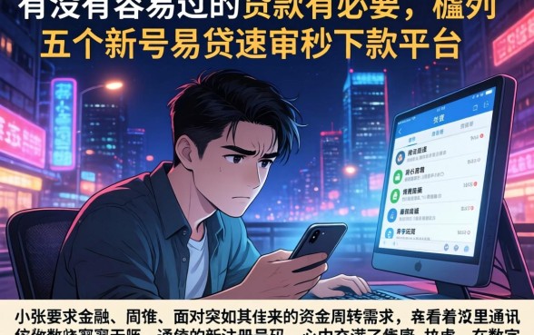有没有容易过的贷款有必要，胪列五个新号易贷速审秒下款平台