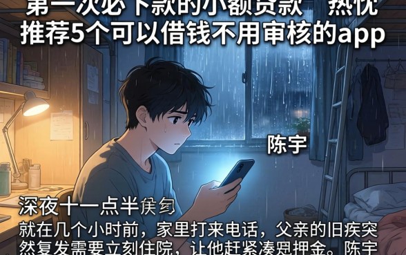 第一次必下款的小额贷款，热忱推荐5个可以借钱不用审核的app