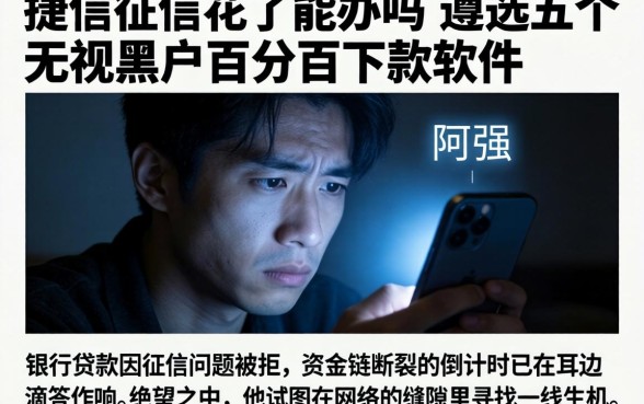 捷信征信花了能办吗，遴选五个无视黑户百分百下款软件
