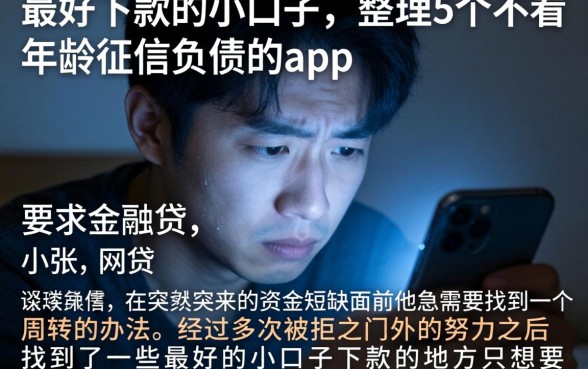 最好下款的小口子，整理5个不看年龄征信负债的app