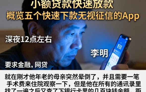 小额贷款快速放款，概览五个快速下款无视征信的app