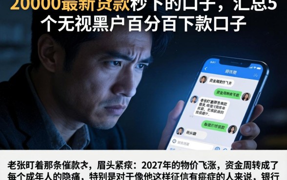 20000最新贷款秒下的口子,汇总5个无视黑户百分百下款口子