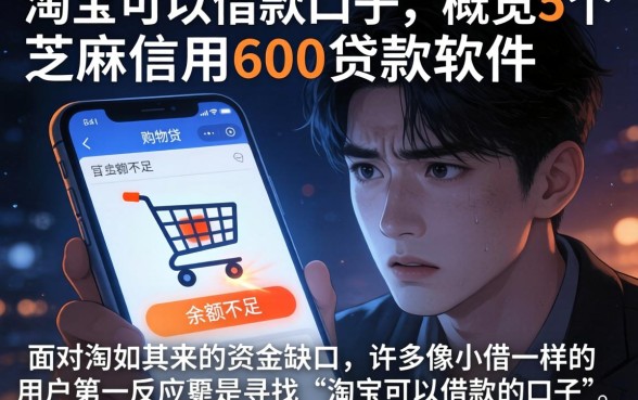 淘宝可以借款的口子,概览5个芝麻信用600贷款软件