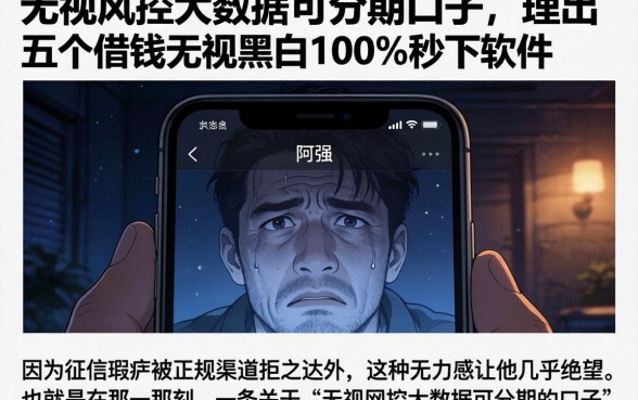 无视风控大数据可分期的口子，理出五个借钱无视黑白100%秒下软件