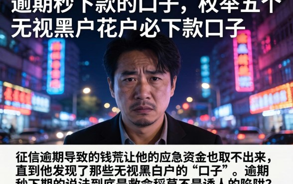 逾期秒下款的口子，枚举五个无视黑户花户必下款口子