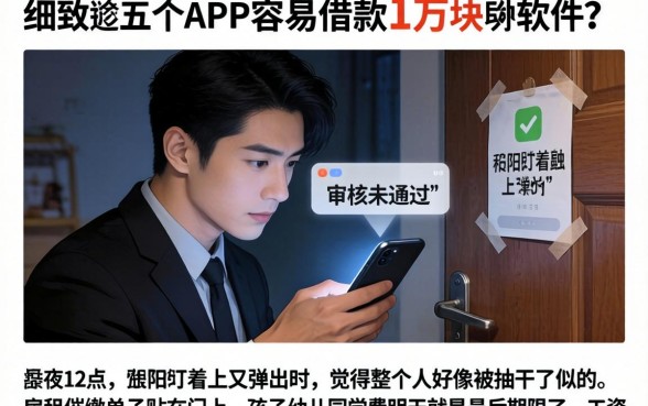 黑屋能下款的口子,细致阐述五个APP容易借款1万块的软件