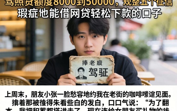 驾照贷额度8000到50000，规整五个征信瑕疵也能借网贷轻松下款的口子