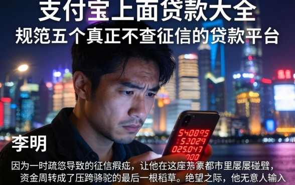 支付宝上面贷款大全，规整五个真正不查征信的贷款平台