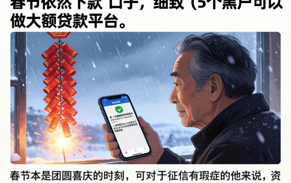 春节依然下款的口子，细致阐述5个黑户可以做大额贷款平台