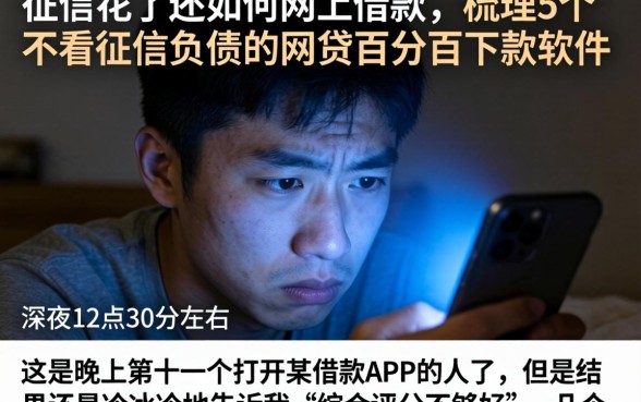 征信花了还如何网上借款，梳理5个不看征信负债的网贷百分百下款软件
