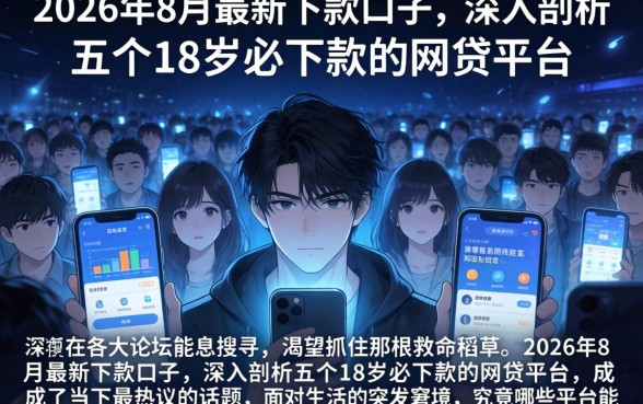 2026年8月最新下款口子，深入剖析五个18岁必下款的网贷平台