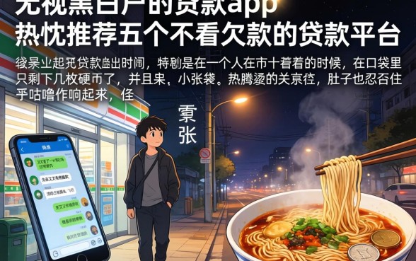 无视黑白户的贷款app，热忱推荐五个不看欠款的贷款平台