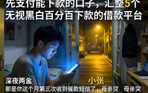 先支付能下款的口子，汇整5个无视黑白百分百下款的借款平台