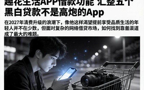 趣花生活APP借款功能，汇整五个黑白贷款不是高炮的app