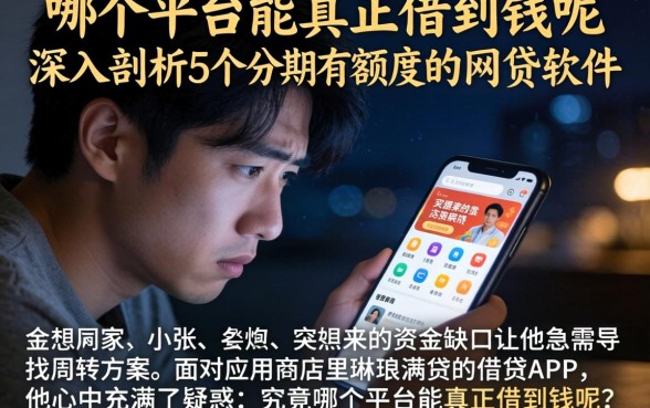 哪个平台能真正借到钱呢，深入剖析5个分期有额度的网贷软件