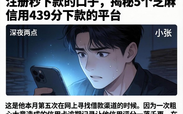 注册秒下款的口子，揭秘5个芝麻信用439分下款的平台