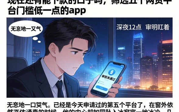 现在还有能下款的口子吗，筛选五个网贷平台门槛低一点的app
