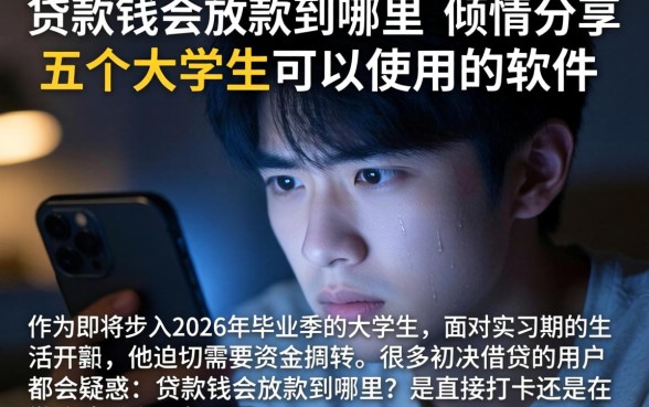 贷款钱会放款到哪里，倾情分享五个大学生可以使用的软件