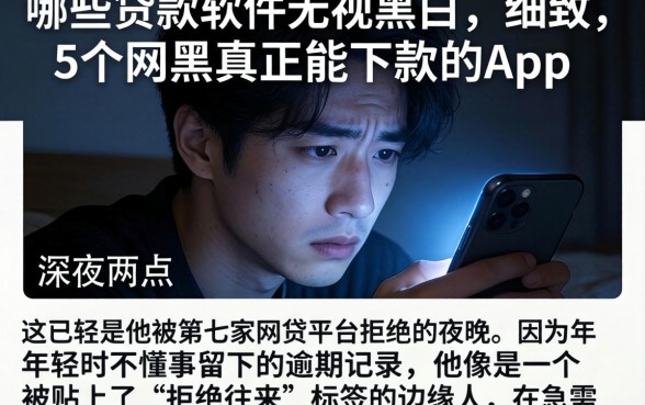 哪些贷款软件无视黑白，细致阐述5个网黑真正能下款的app