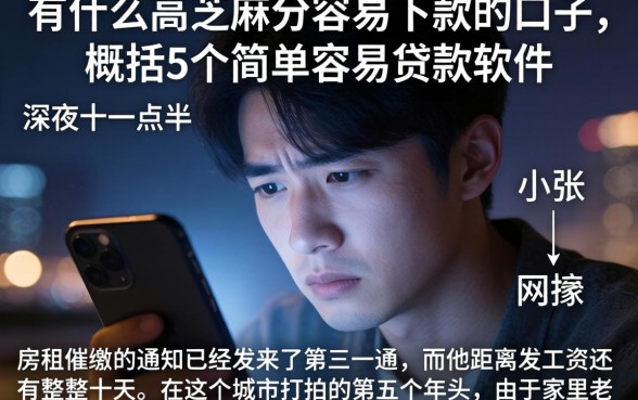 有什么高芝麻分容易下款的口子，概括5个简单容易贷款软件