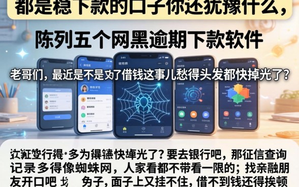 都是稳下款的口子你还犹豫什么，陈列五个网黑逾期下款软件
