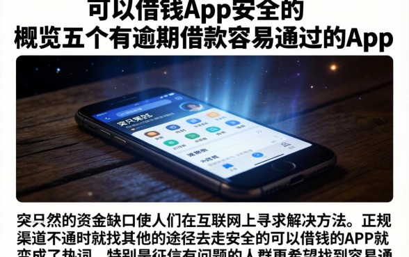 可以借钱的app安全的，概览五个有逾期借款容易通过的app